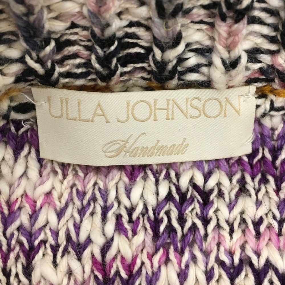 Ulla Johnson Zenna Handmade Knit Sweater Vest Cotton Merino Wool M/L - Picture 4 of 6